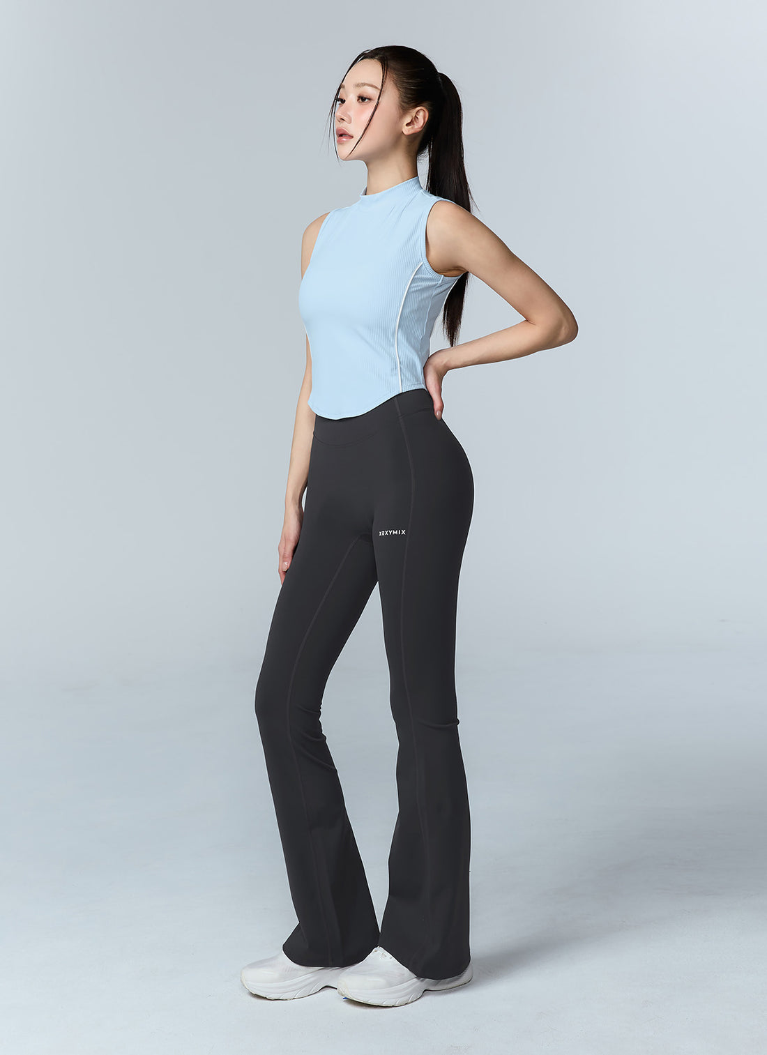 Black Label Signature 360N Boots Cut Leggings - Ebony Gray