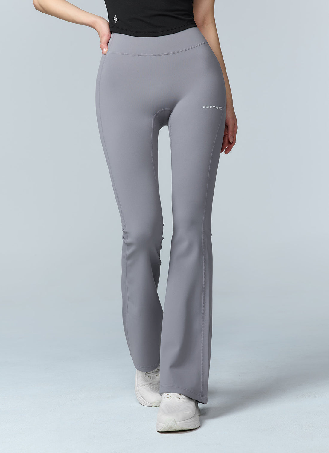 Black Label Signature 360N Boots Cut Leggings - Aurora Gray