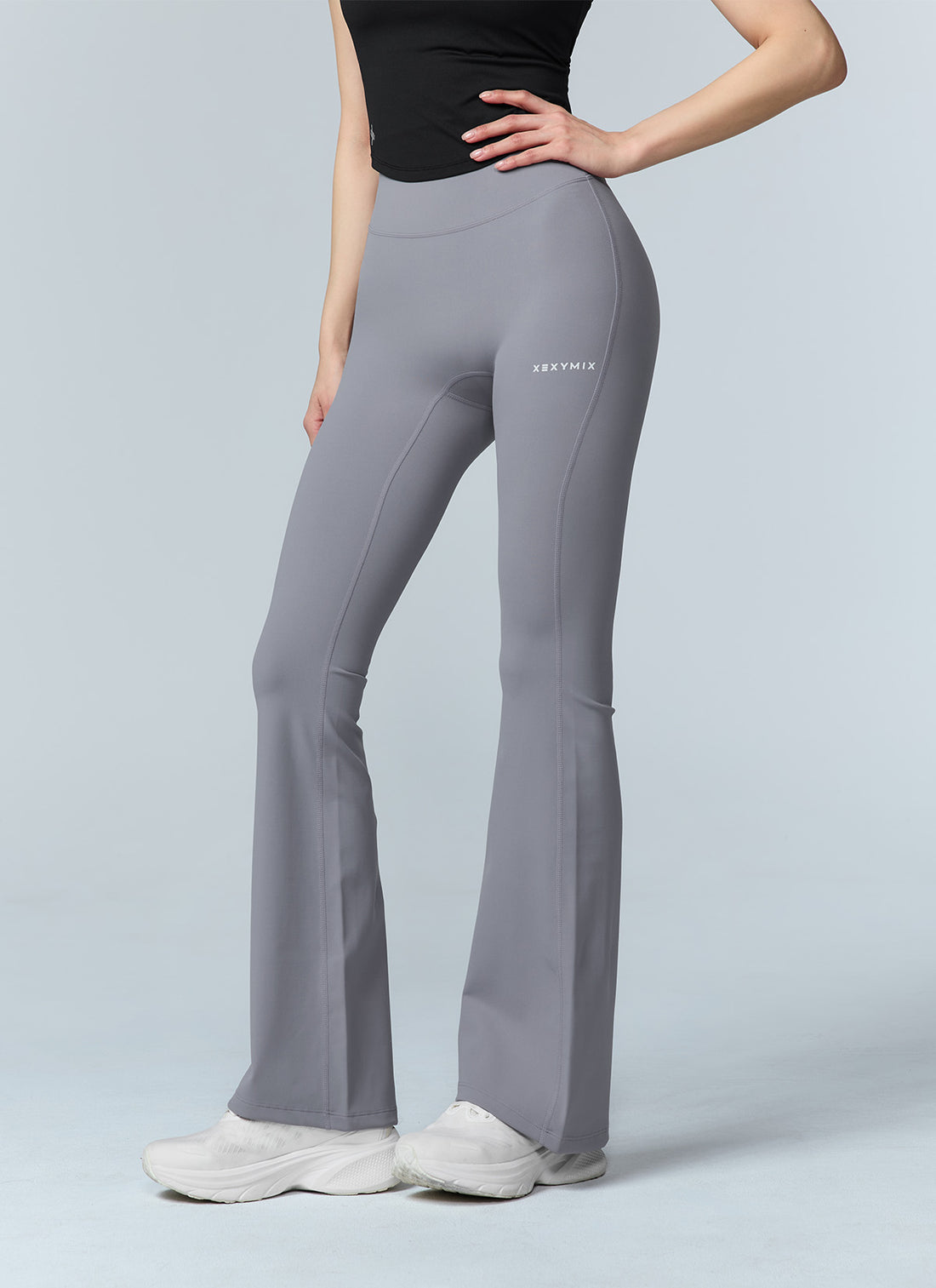 Black Label Signature 360N Boots Cut Leggings - Aurora Gray