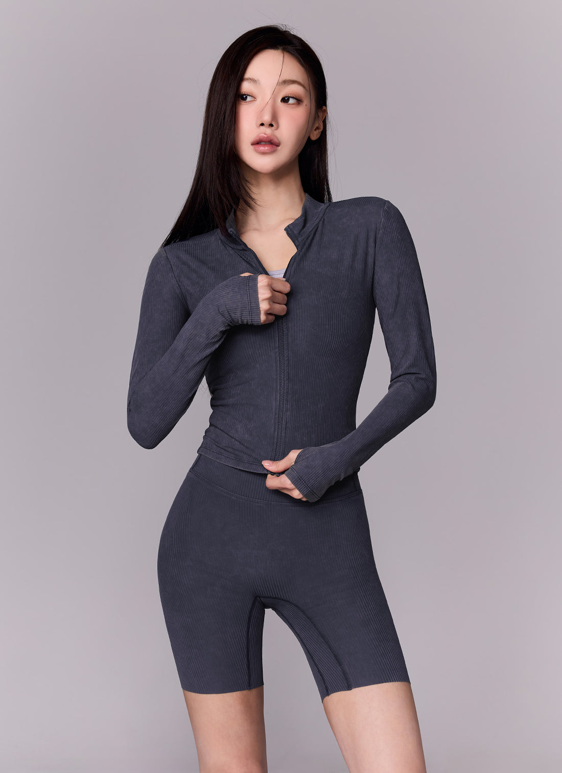 Washing Ribbed Leggings 3.5 - Washing Pink Blue
