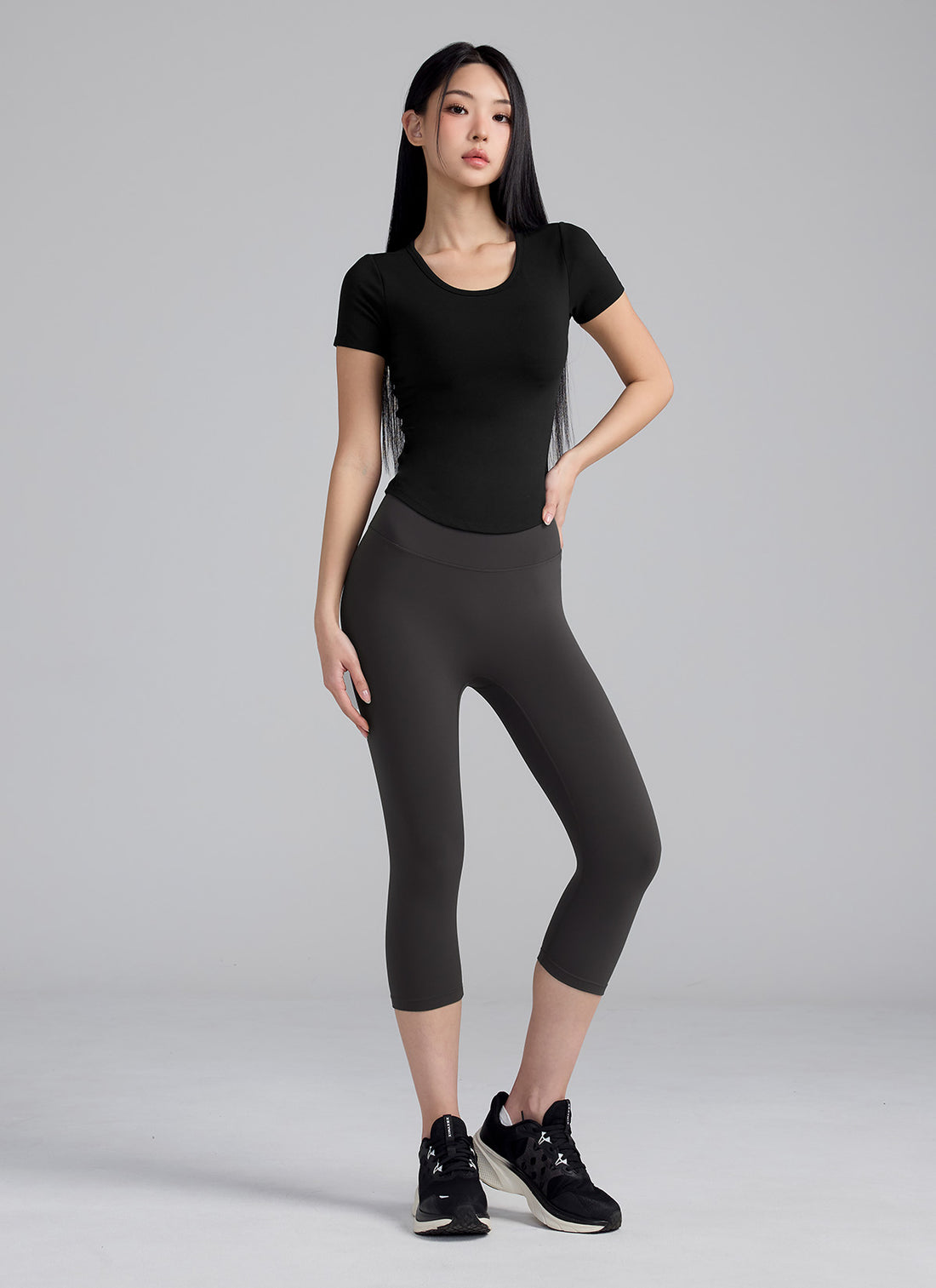 All-in-One In-Pad Short Sleeve - Black