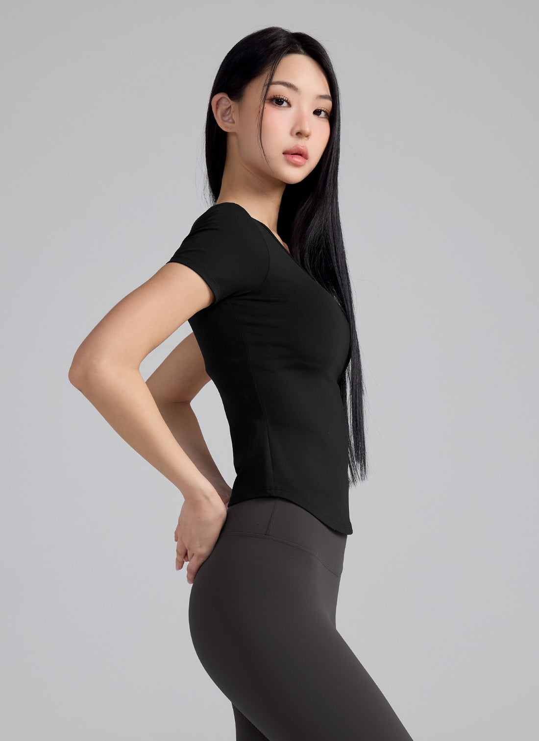 All-in-One In-Pad Short Sleeve - Black