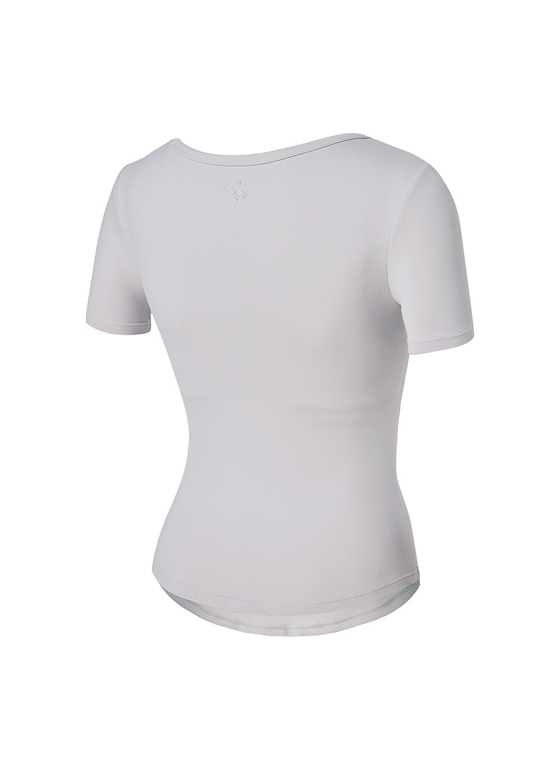All-in-One In-Pad Short Sleeve - Barely Silver