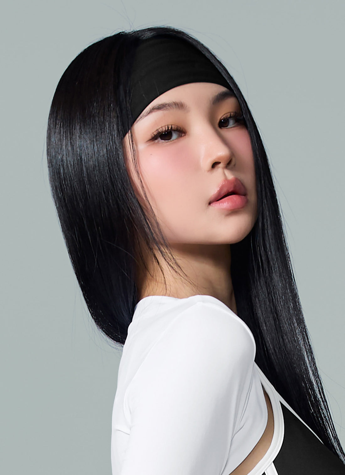 Wide Head-Band (Washing) - Black