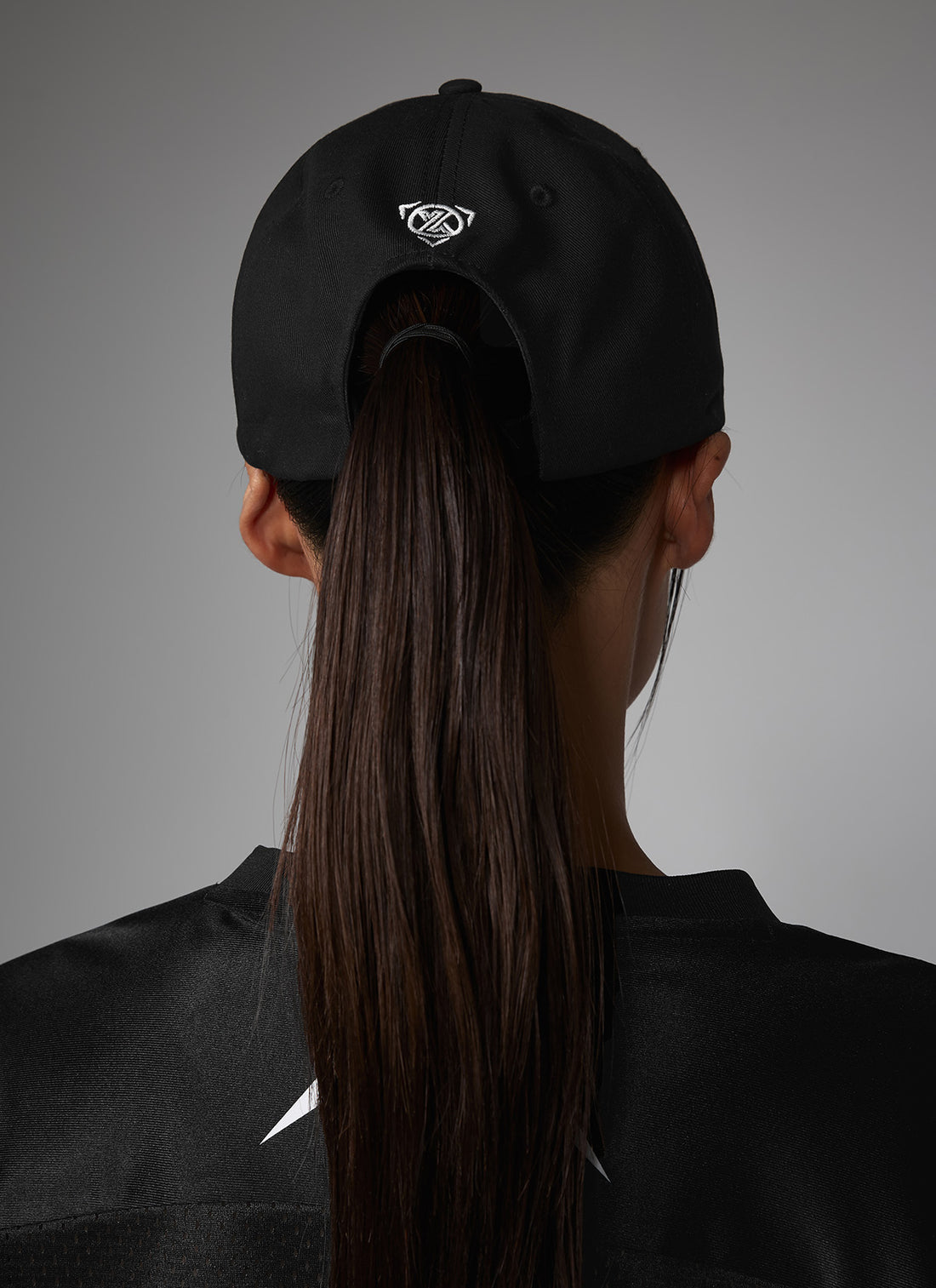 NX Sporty Lettering Ball Cap - Black