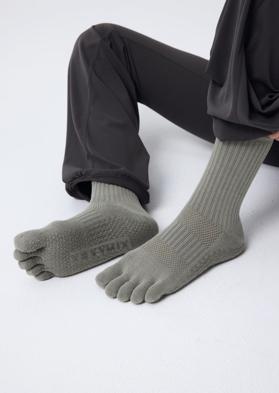 Non-slip Crew Toe Socks