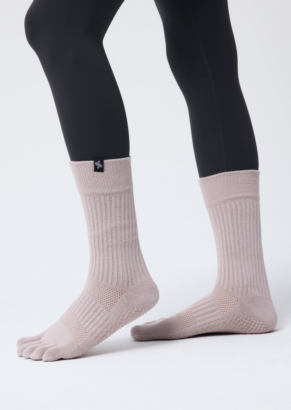 Non-slip Crew Toe Socks