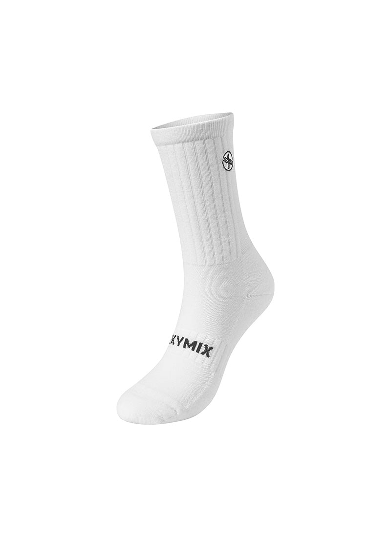 Field Symbol Non-Slip Crew Socks - White