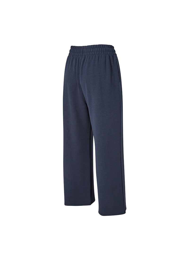Fine Cotton Wide Pants - Eco Navy
