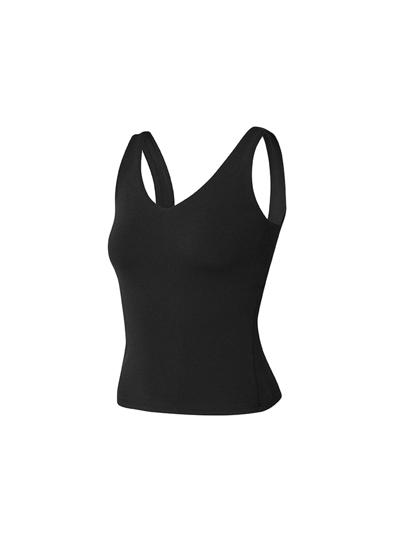 Black Label Signature Breed V-Neck Tank Top - Black