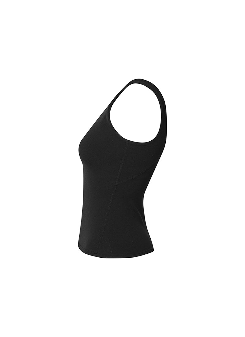 Black Label Signature Breed V-Neck Tank Top - Black