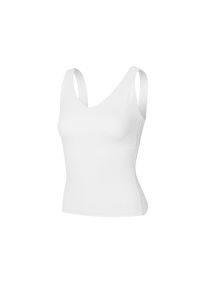 Black Label Signature Breed V-Neck Tank Top - Ivory