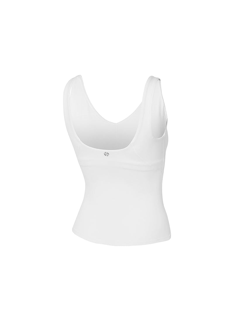 Black Label Signature Breed V-Neck Tank Top - Ivory