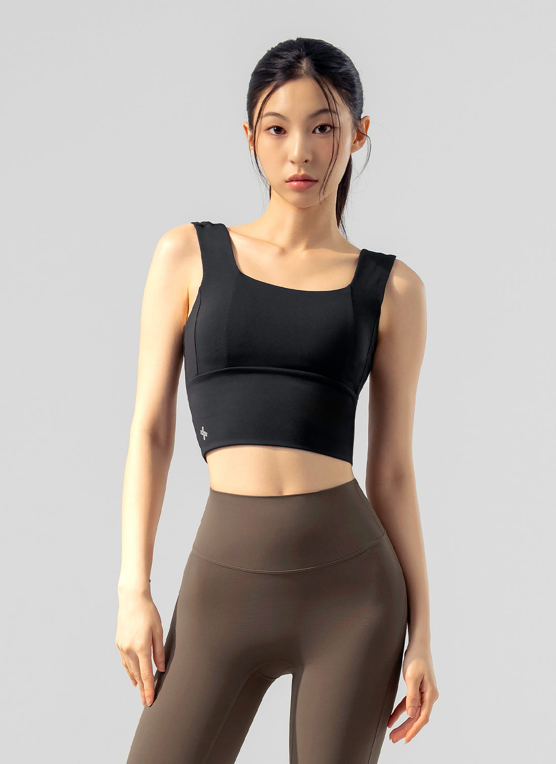 Gloria Square Bra Top - Black
