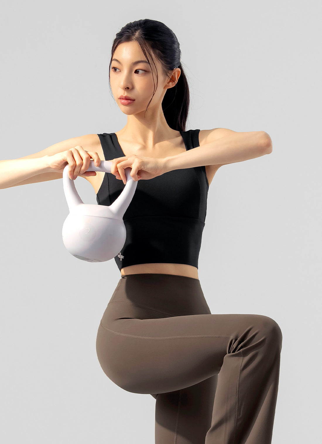 Gloria Square Bra Top - Black