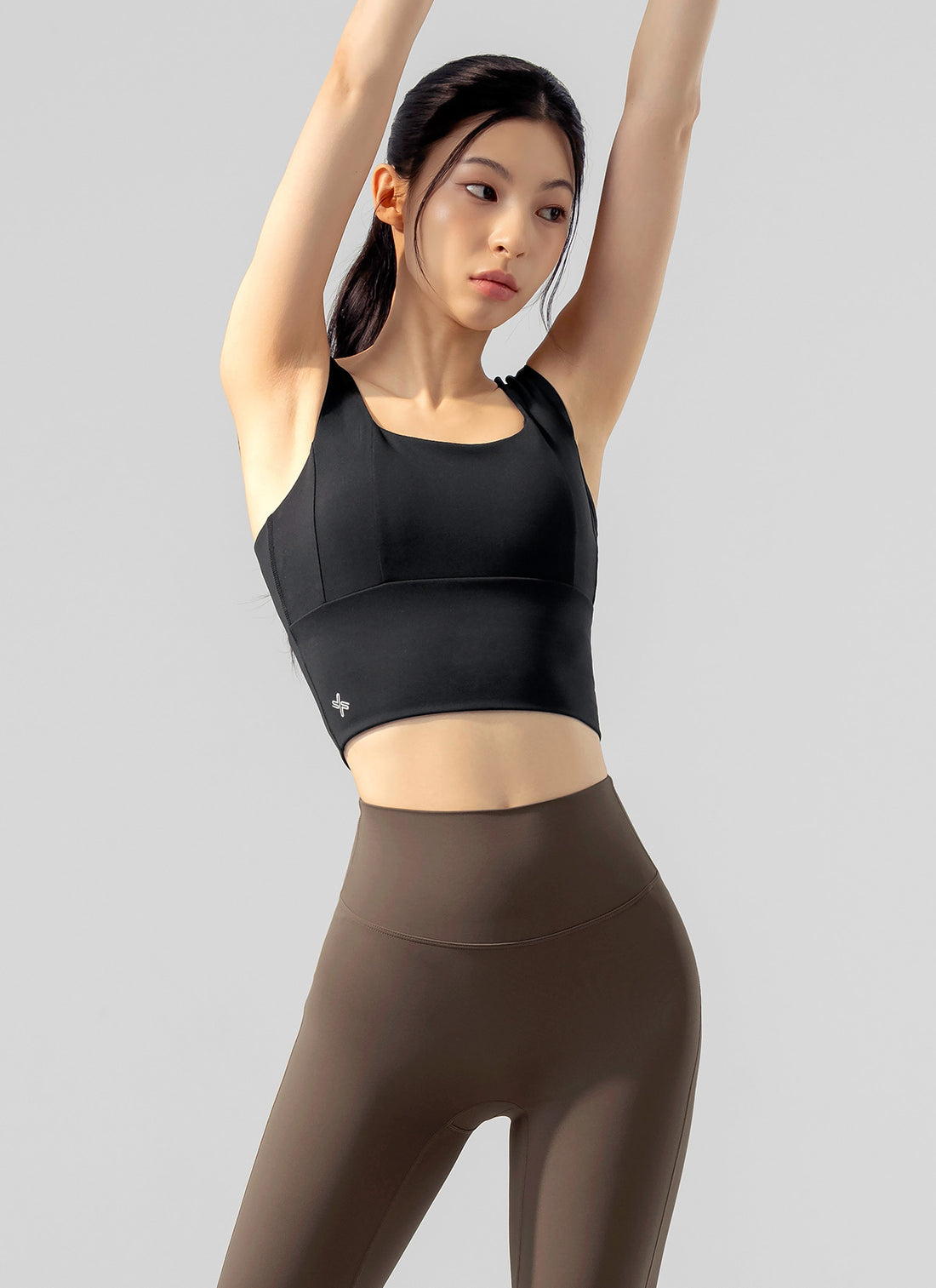 Gloria Square Bra Top - Black