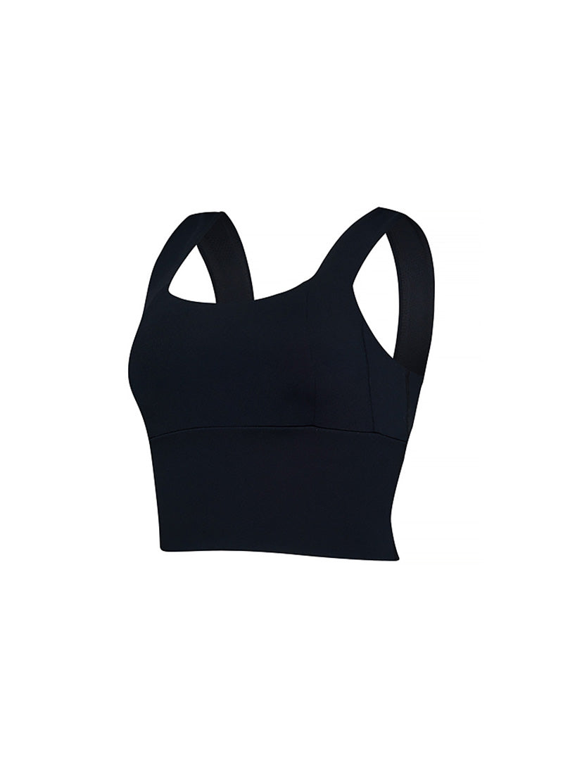Gloria Square Bra Top - Black