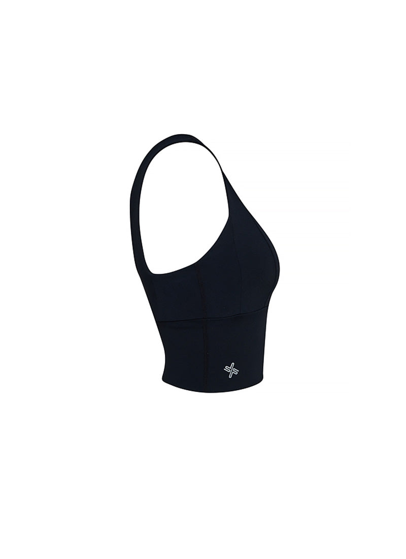 Gloria Square Bra Top - Black
