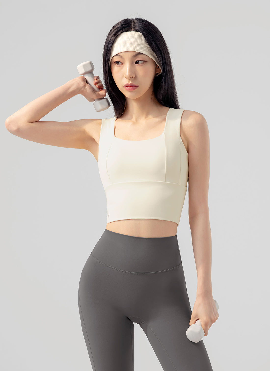 Gloria Square Bra Top - Vanilla Ice