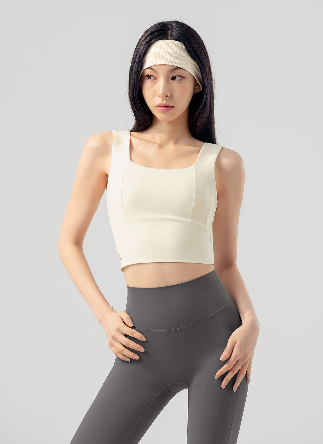 Gloria Square Bra Top - Vanilla Ice