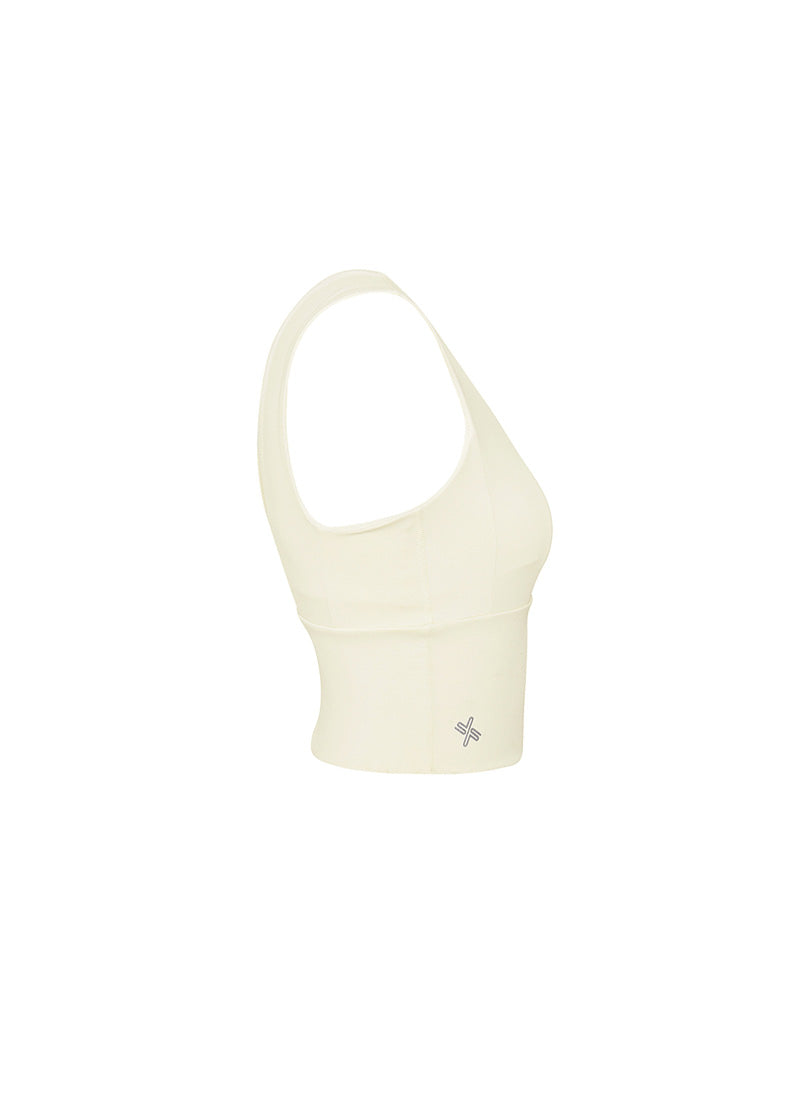 Gloria Square Bra Top - Vanilla Ice