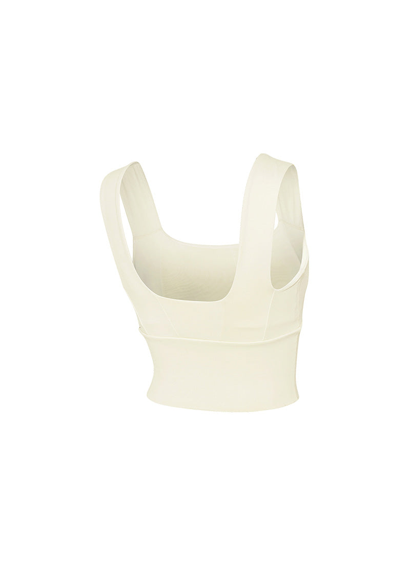 Gloria Square Bra Top - Vanilla Ice