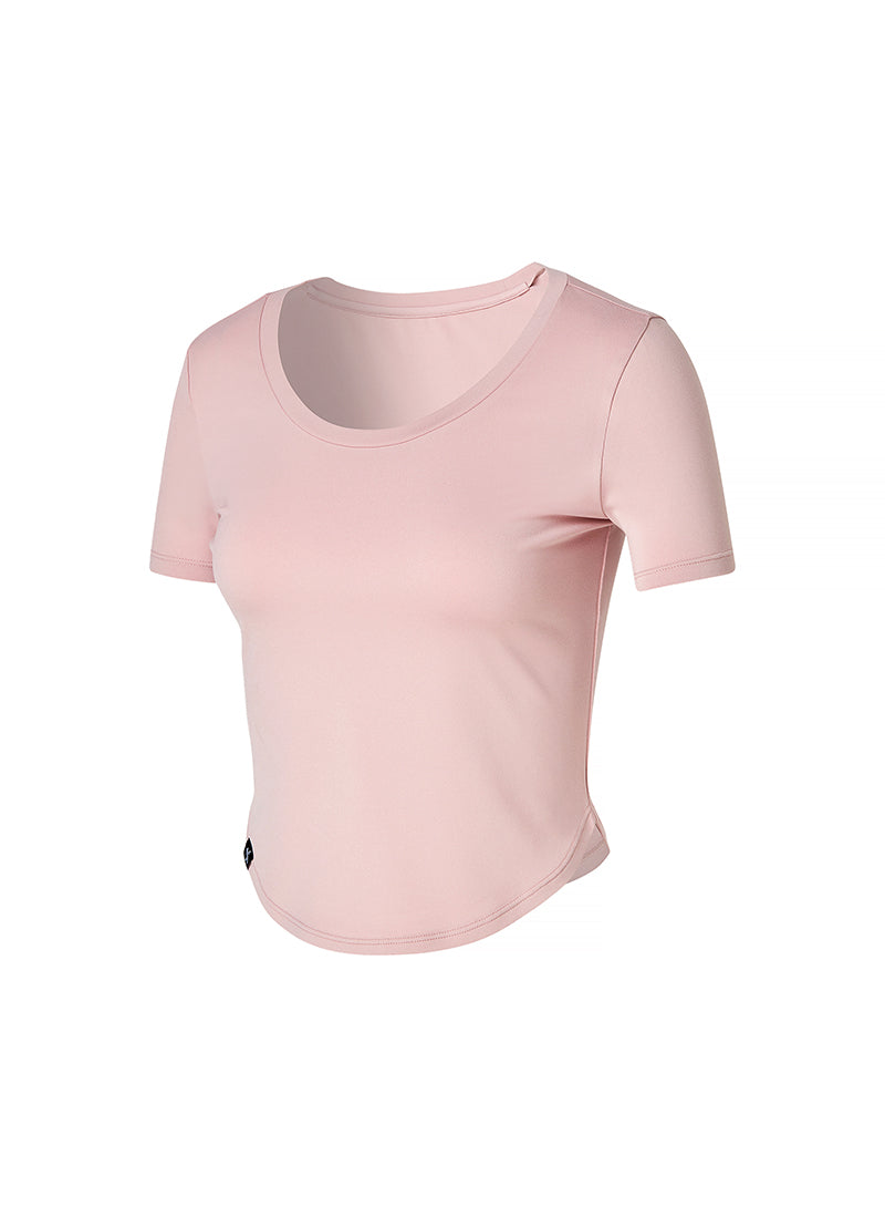 XELLA Light Round Crop Top - Dusty Coral