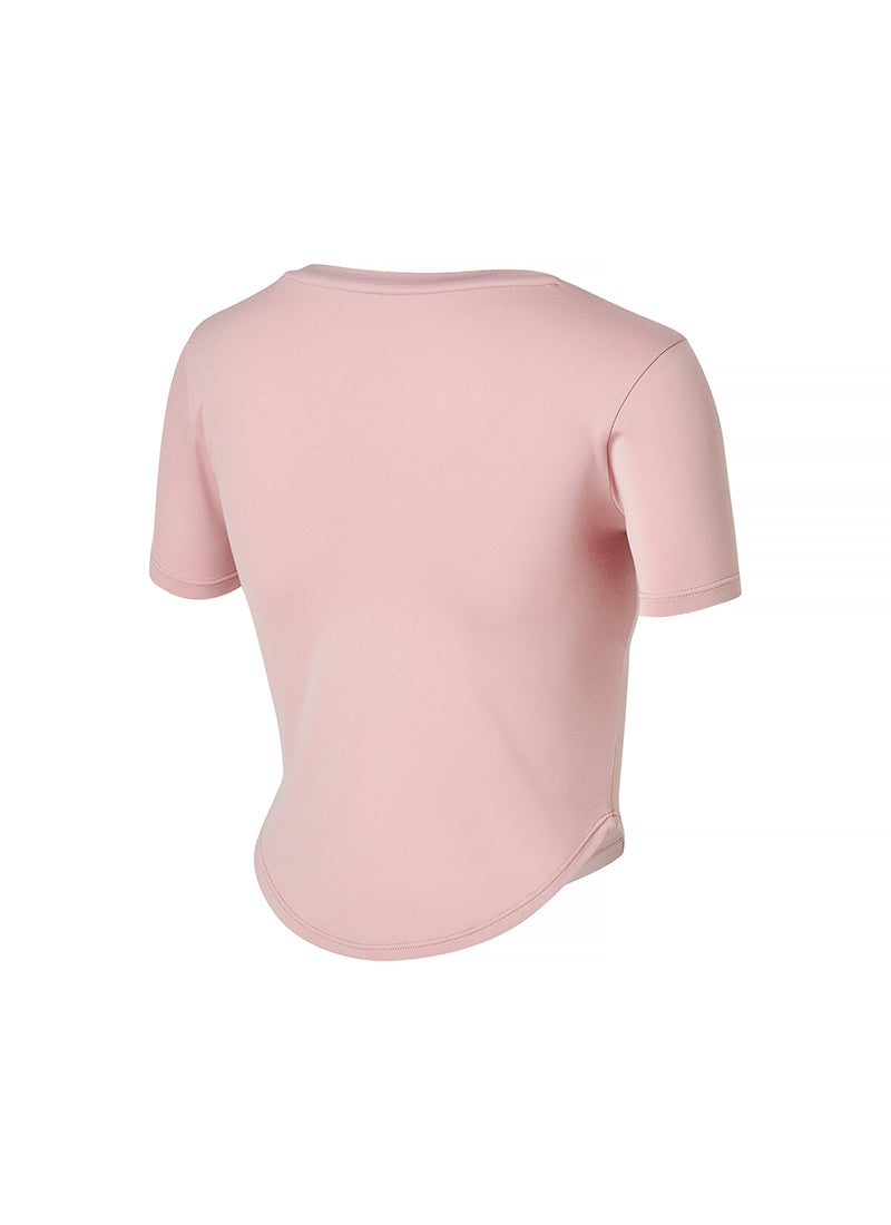 XELLA Light Round Crop Top - Dusty Coral