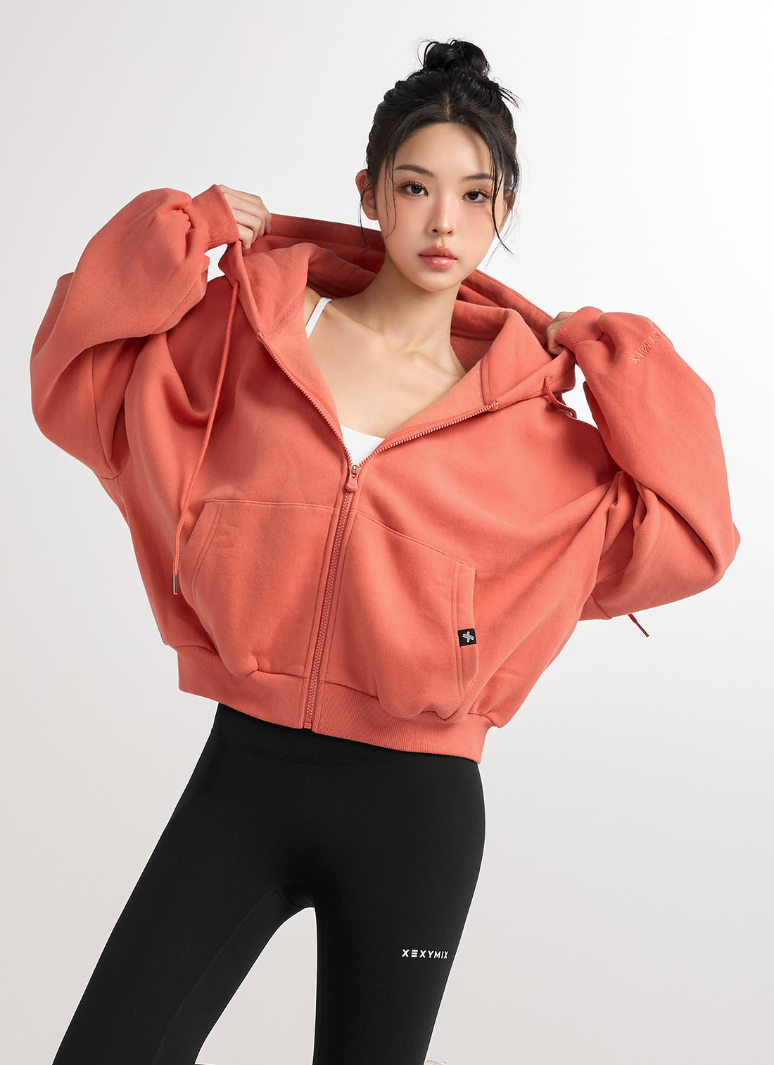 Napping Hood Zip-up - Fiesta Orange