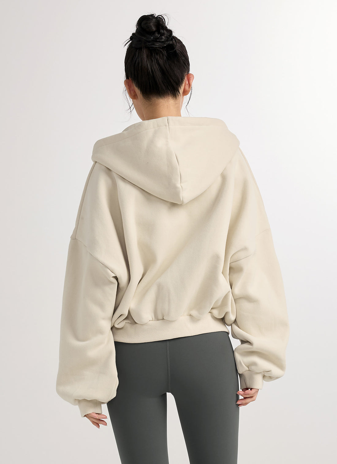 Napping Hood Zip-up - Milk Beige