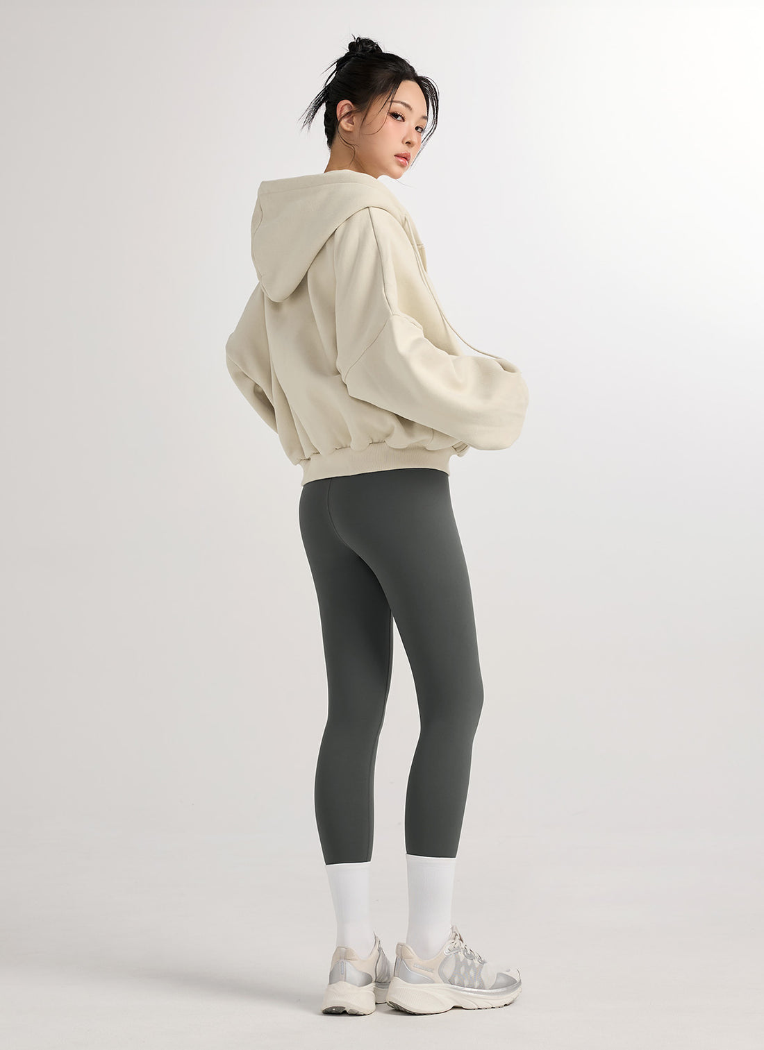 Napping Hood Zip-up - Milk Beige