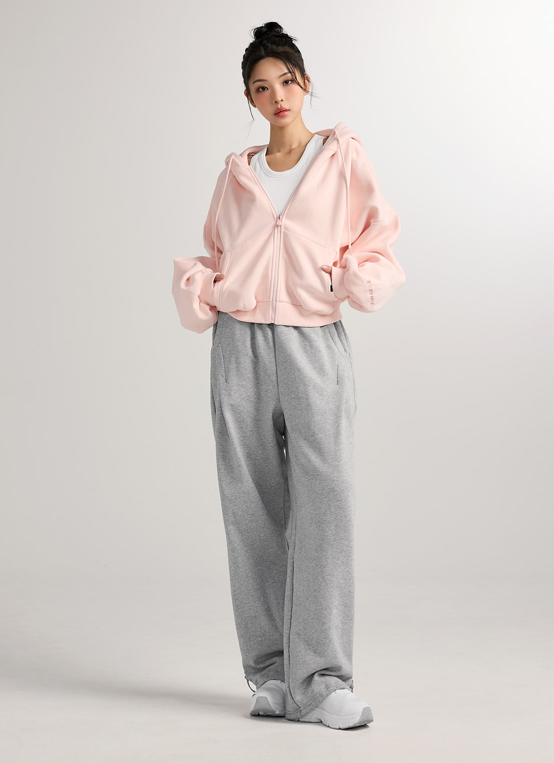 Napping Hood Zip-up - Sepia Pink