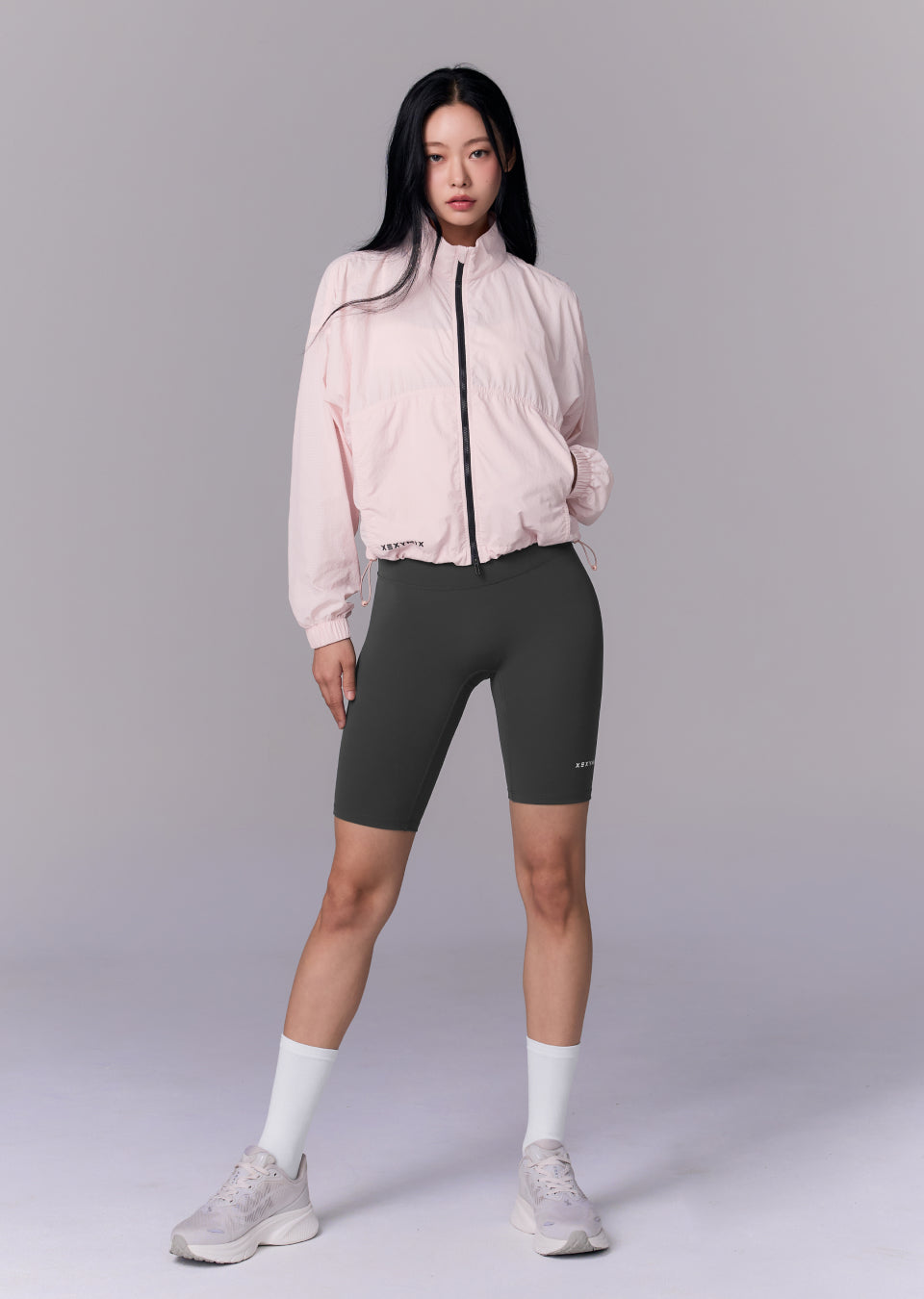 Hiker Crop Windbreaker - Bright Pink
