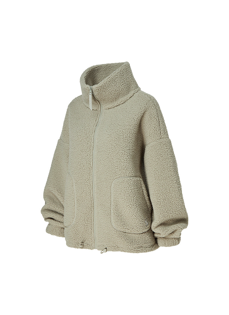 Sherpa High Neck Jumper - Sage Stone