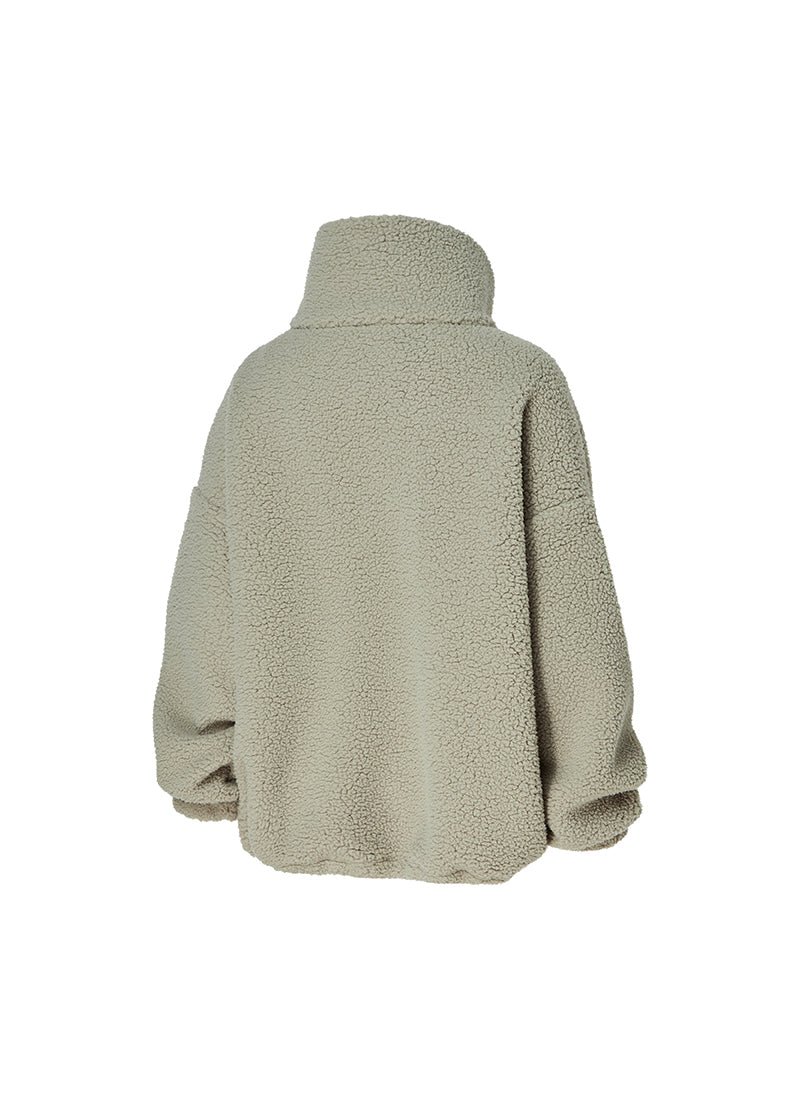 Sherpa High Neck Jumper - Sage Stone