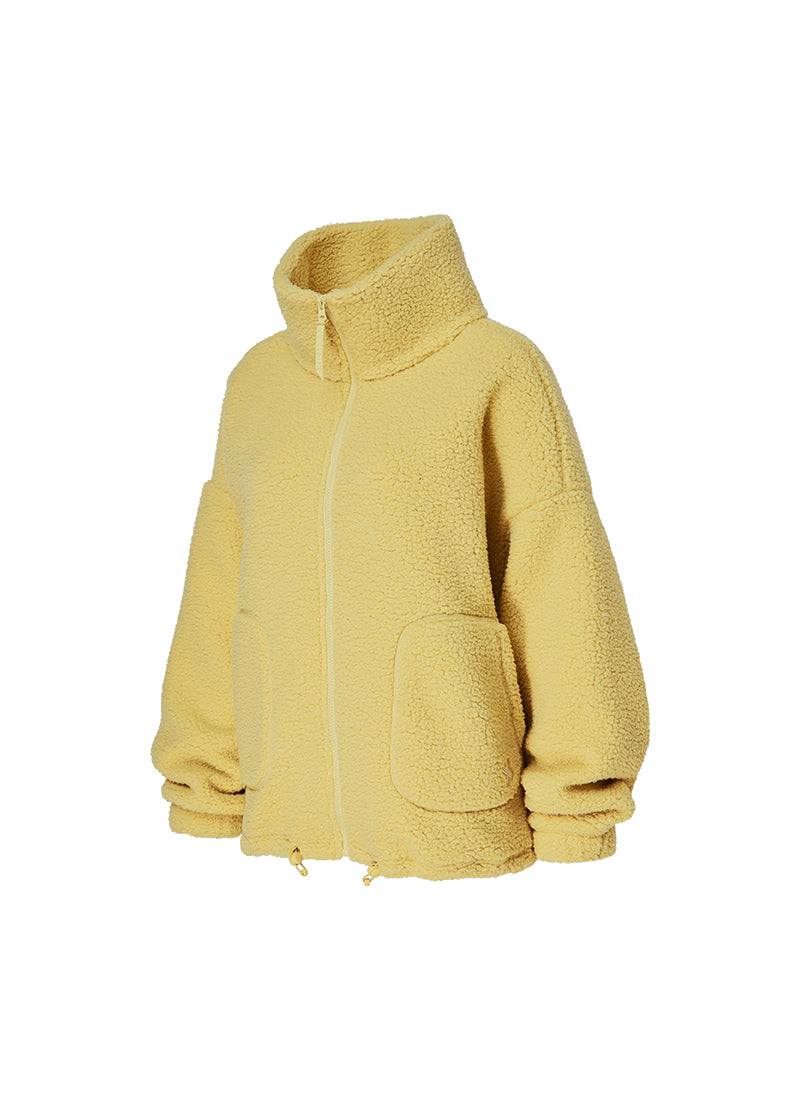 Sherpa High Neck Jumper - Yellow Pampas