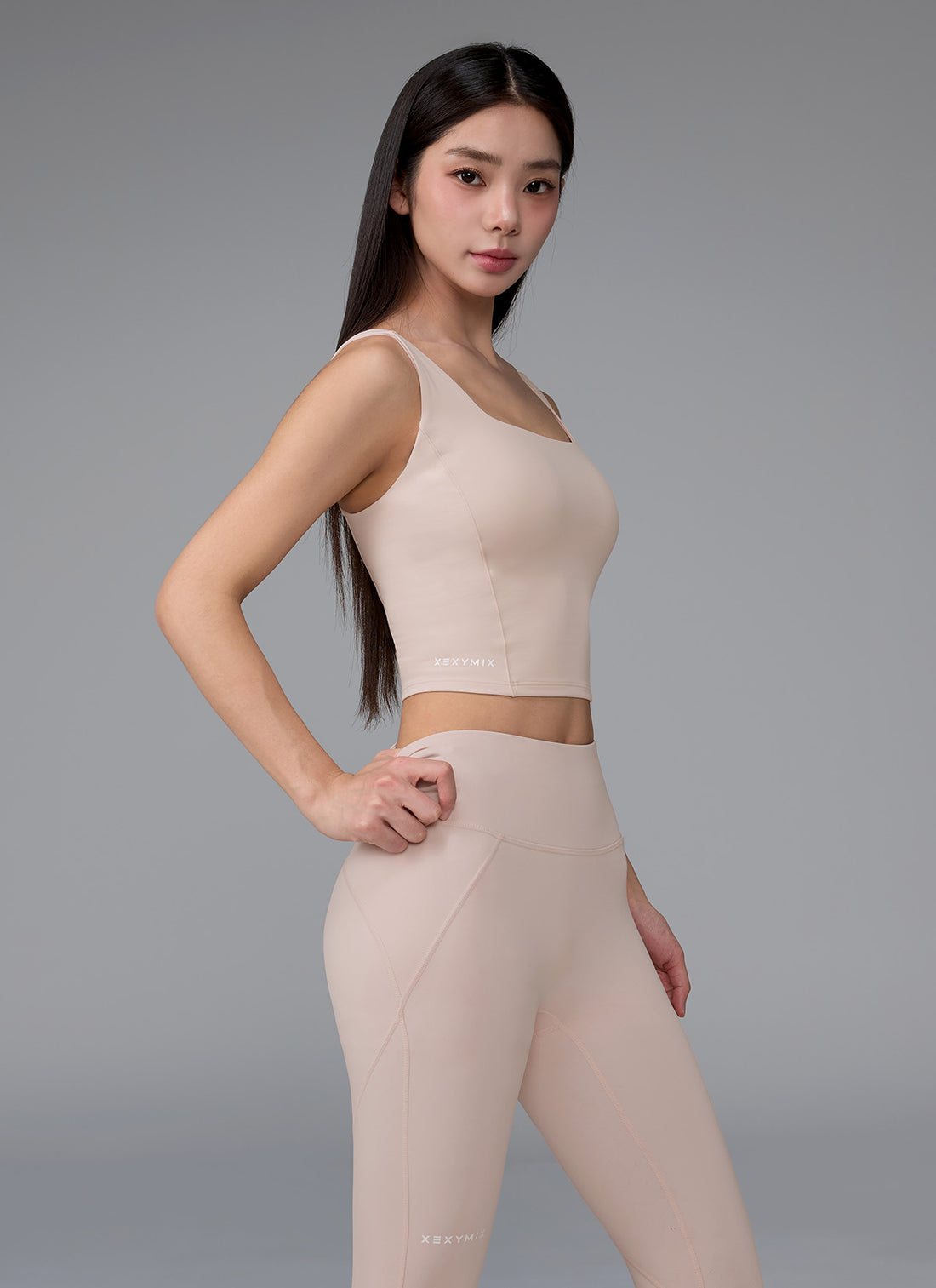 Black Label Signature 380N Leggings - Creamy Pink