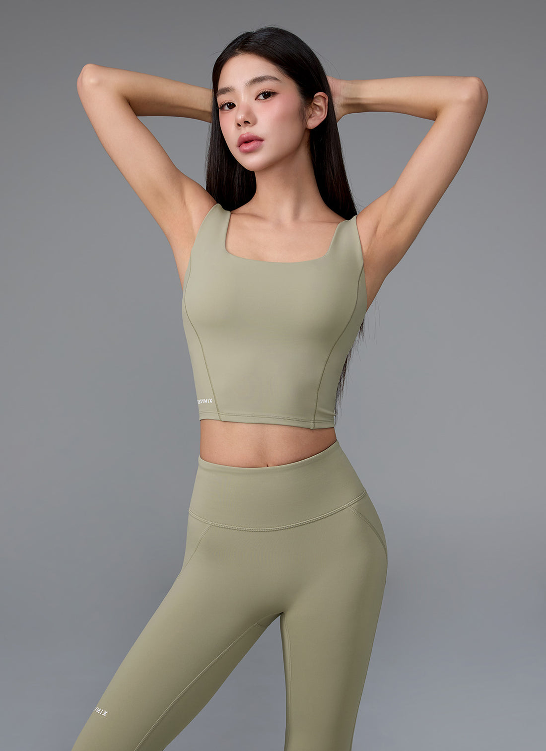 Black Label Signature 380N Leggings - Wood Sage