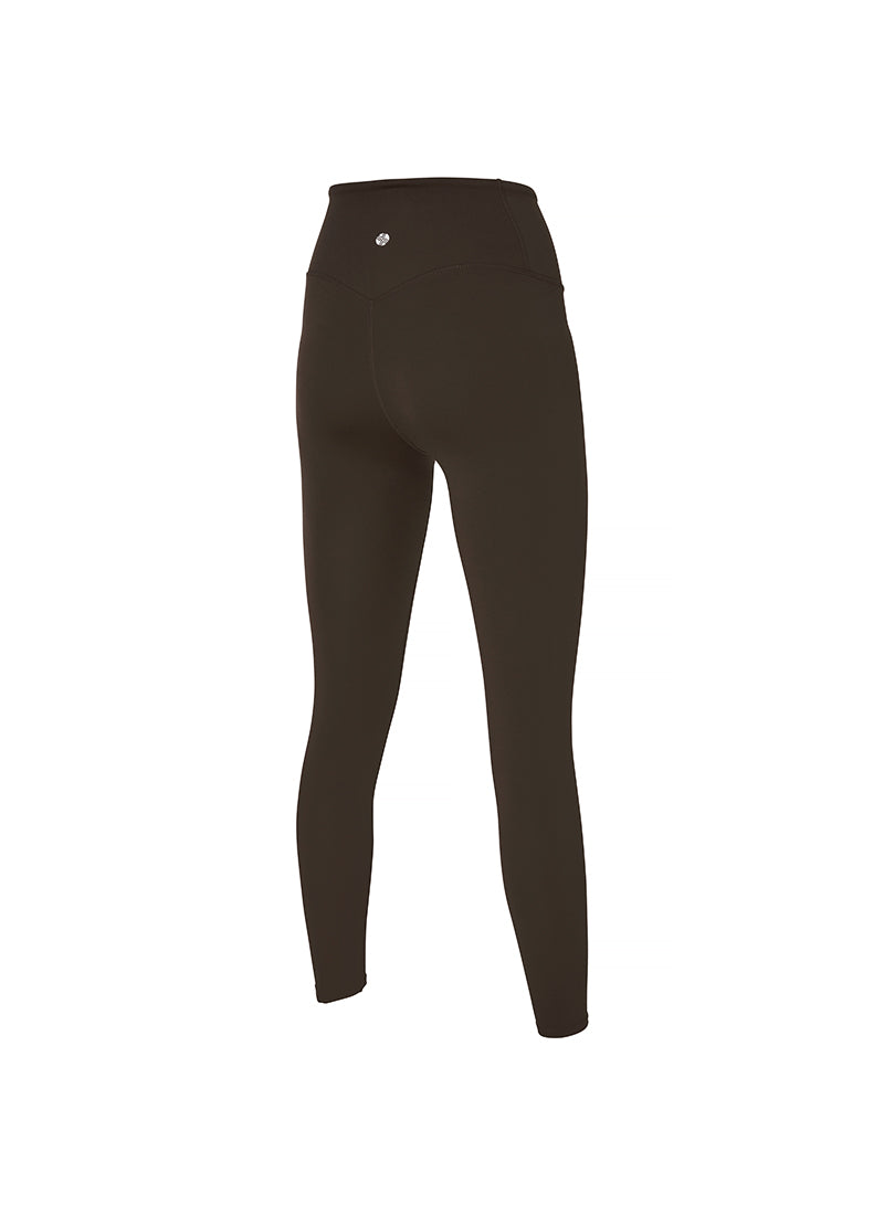 Black Label Signature 360N Double Fluffy Napping Leggings - Deep Chocolate