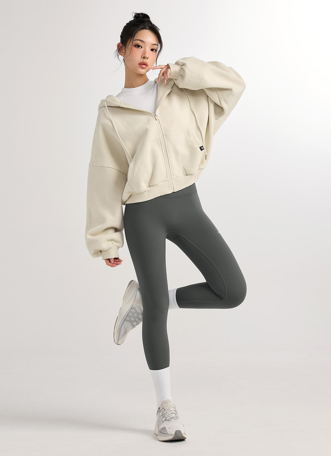 Black Label Signature 360N Double Fluffy Napping Leggings - Dark Forest