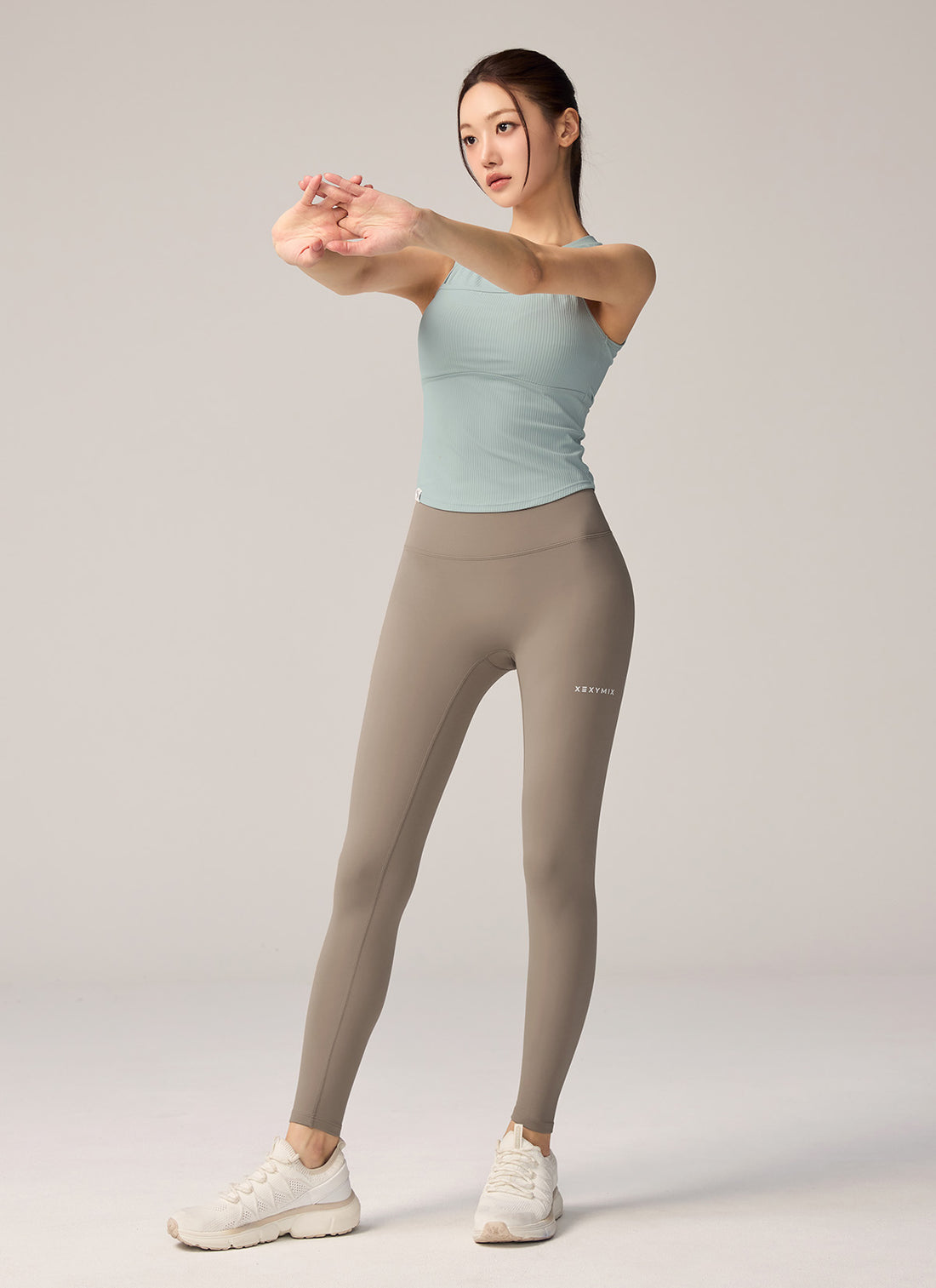 Black Label Signature 360N Double Fluffy Napping Leggings - Hush Gray
