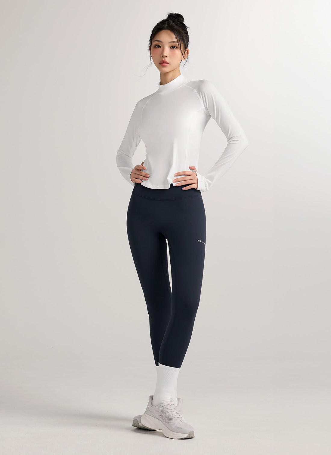 Black Label Signature 360N Double Fluffy Napping Leggings - Modern Navy