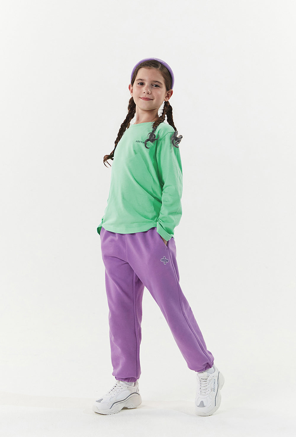 XEXYMIX Kids Free Basic T-shirts - Aqua Marine Green