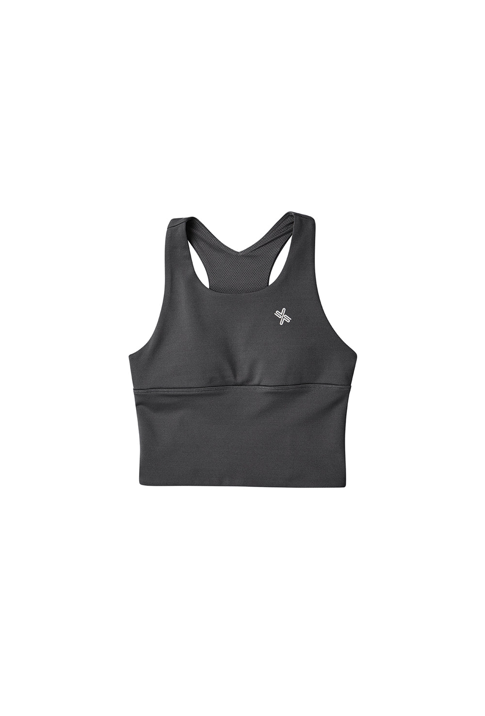 XELLA Kids Crop Bra Top - Shark Grey
