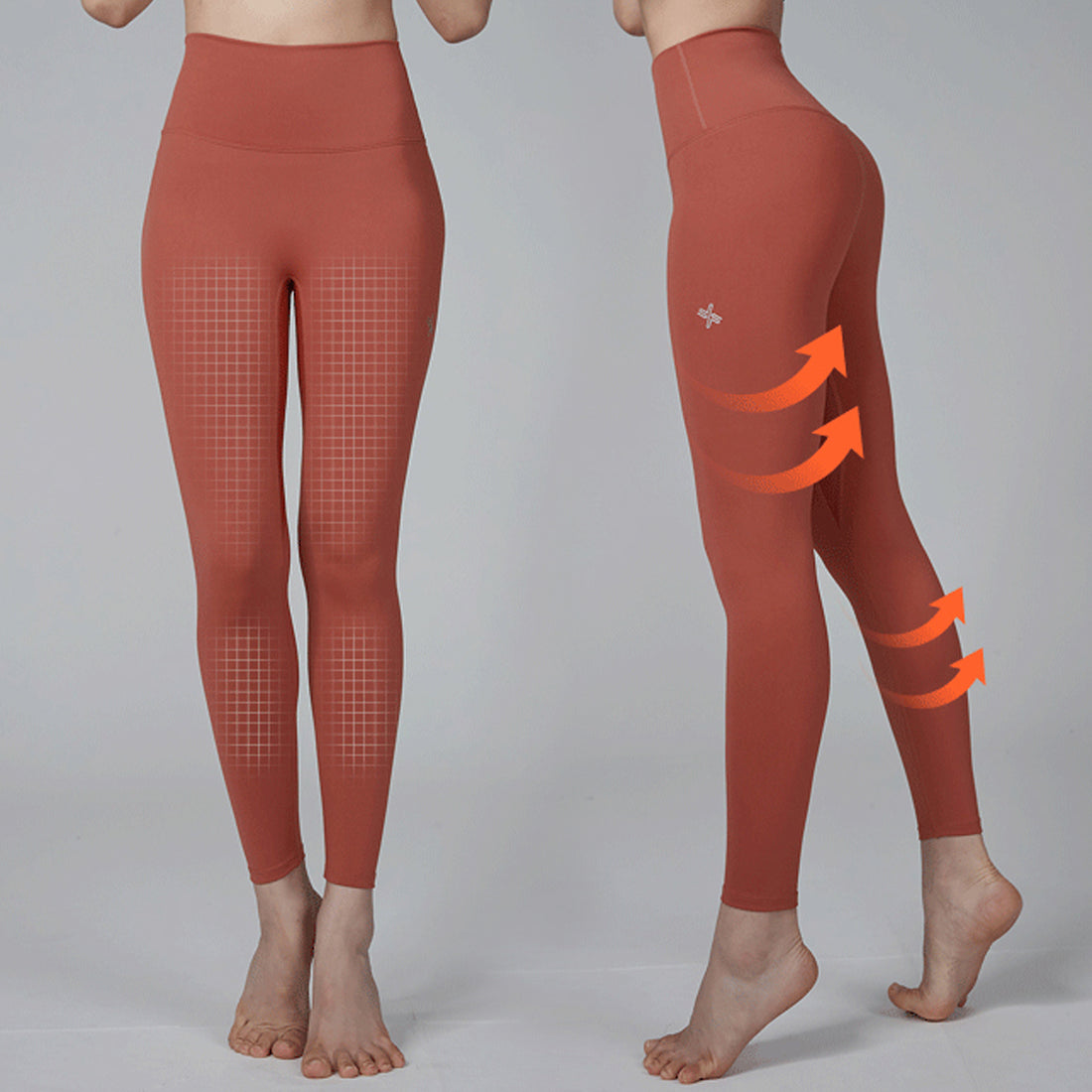 Take a closer look to our CELLA V-UP LEGGINGS in TERRACOTTA ✨ • Anti Camel- Toe & Perfect High Rise Fit! #XEXYMIX