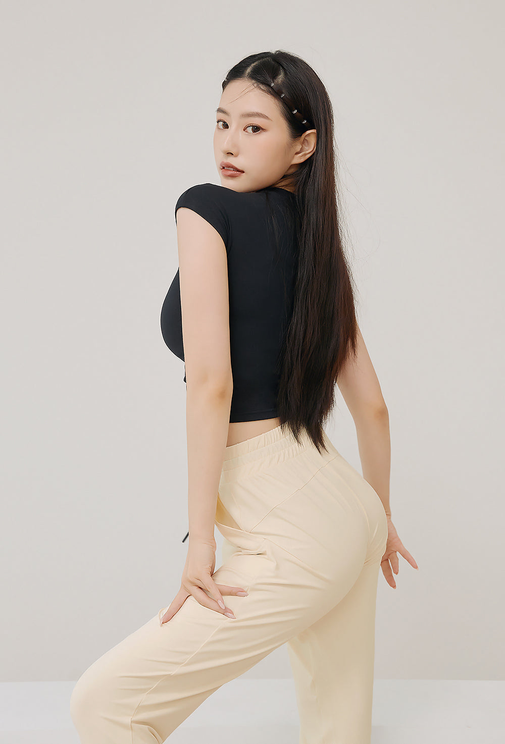 Sparky Crop Top - Black