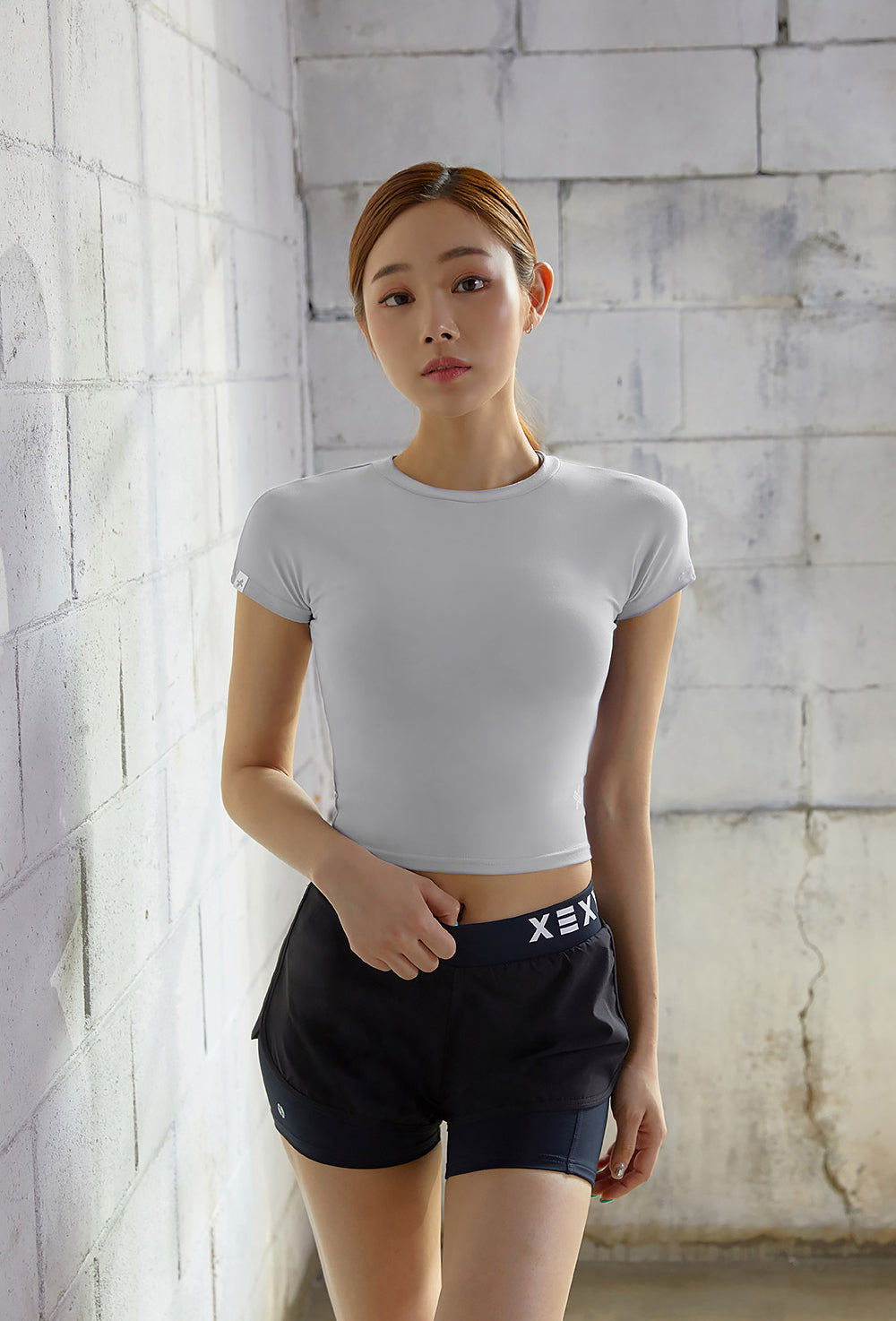 Sparky Crop Top - Blanc Silver