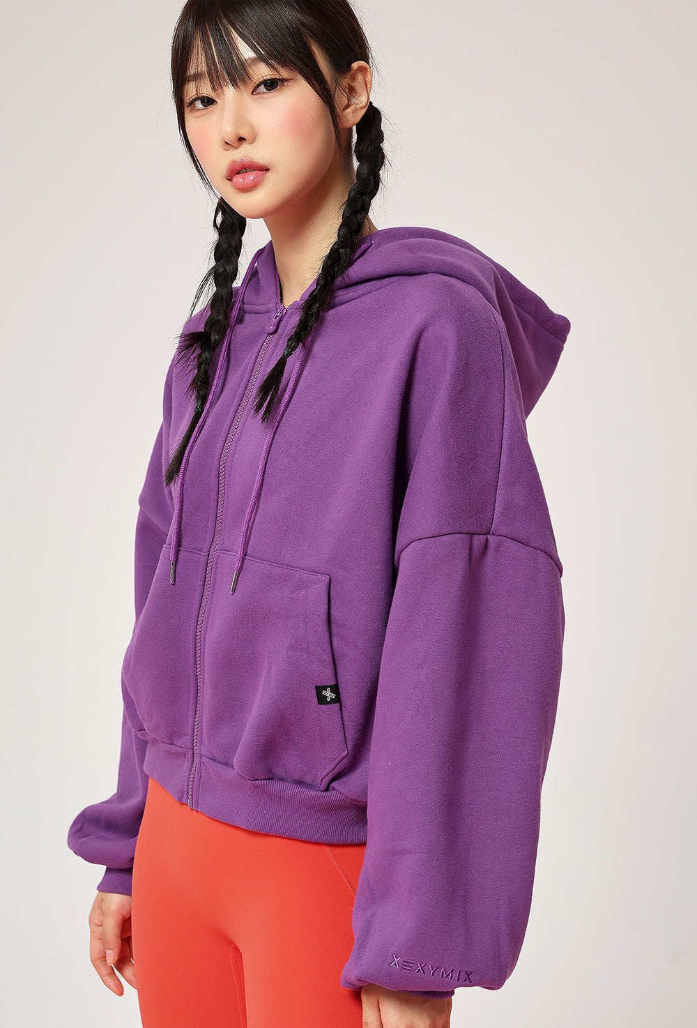 Napping Hood Zip-up - Iris Orchid