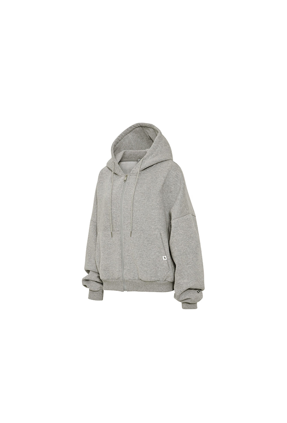 Napping Hood Zip-up - Melange Gray