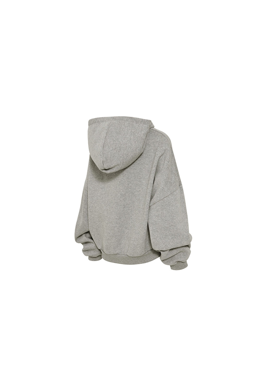 Napping Hood Zip-up - Melange Gray